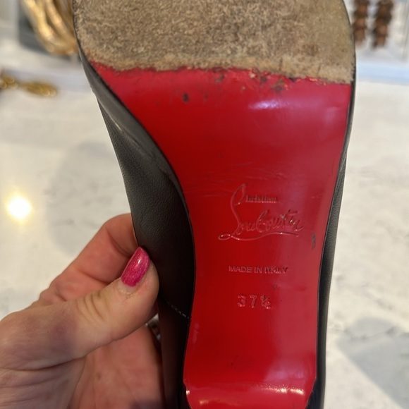 Authentic Christian Louboutin black heels size 37.5/US 7-7.5 - Picture 7 of 7
